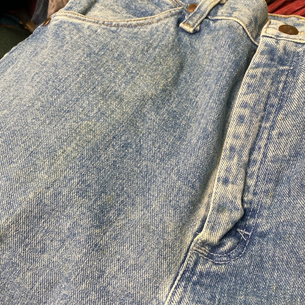 Vintage Wrangler light wash flat back jeans - Picture 6 of 7